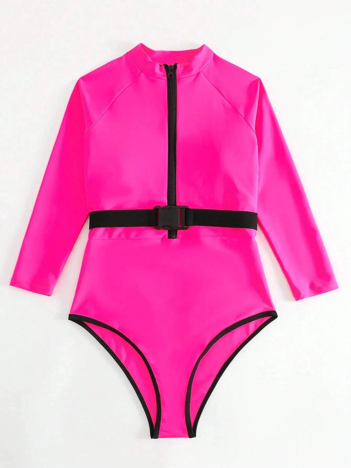 Qianmo 2026 Pink Belt Swim Suit for Women - Image 6