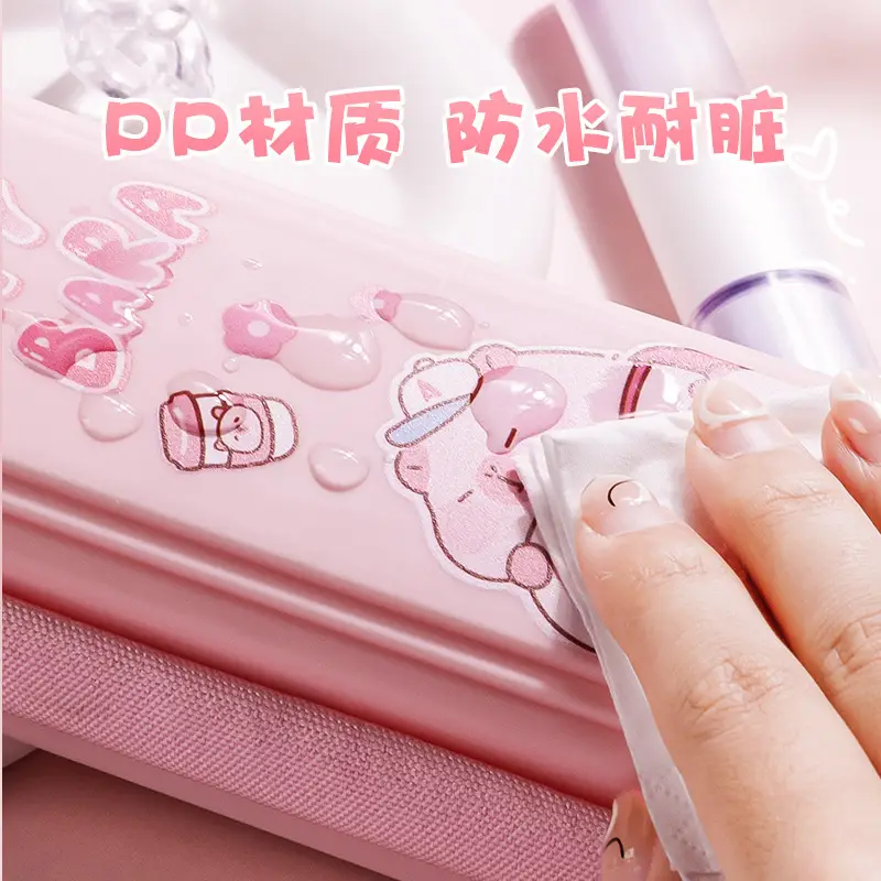 Large Capacity Stationery Box for Primary School Students Girls Cute Cartoon Pencil Case for Boys Multifunctional Pencil Case for Children Pencil Case