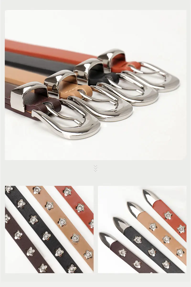 Women's Retro Punk Belt with Metal Buckle — feature 11