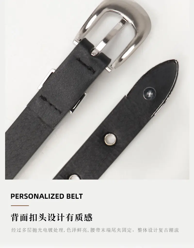 Women's Retro Punk Belt with Metal Buckle — feature 15