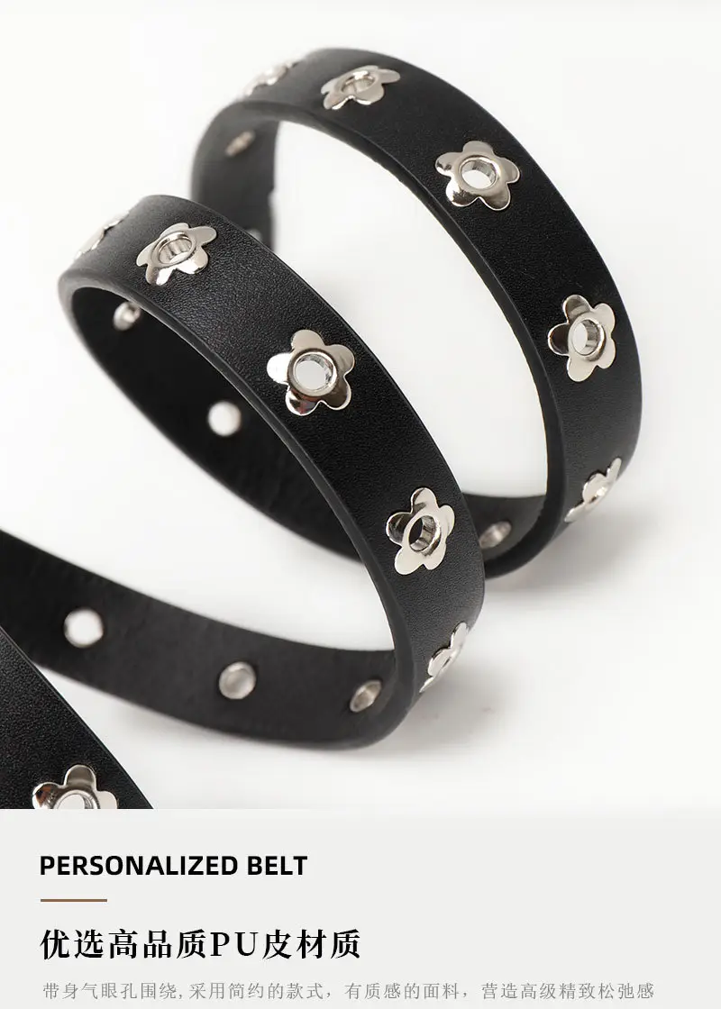 Women's Retro Punk Belt with Metal Buckle — feature 16