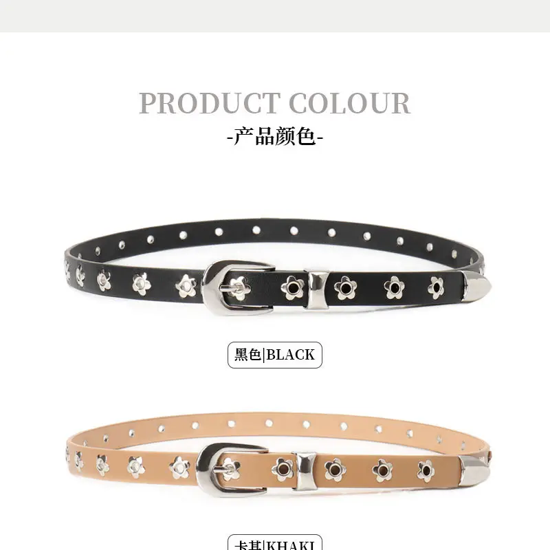 Women's Retro Punk Belt with Metal Buckle — feature 18