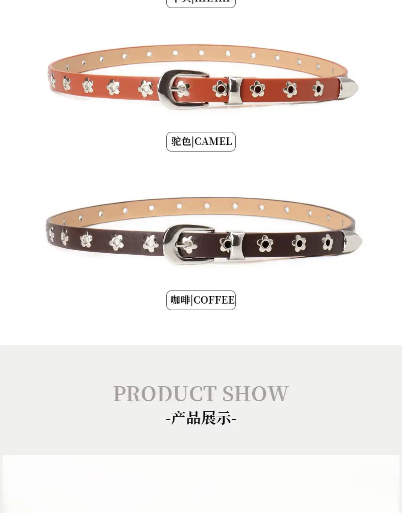 Women's Retro Punk Belt with Metal Buckle — feature 19