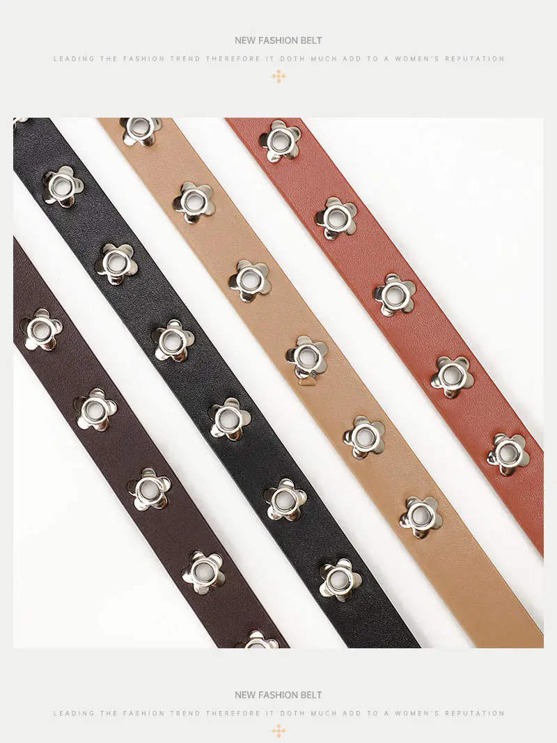 Women's Retro Punk Belt with Metal Buckle — feature 21