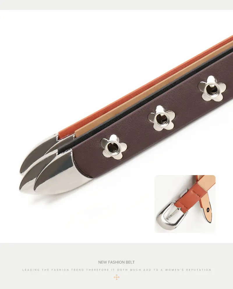 Women's Retro Punk Belt with Metal Buckle — feature 22