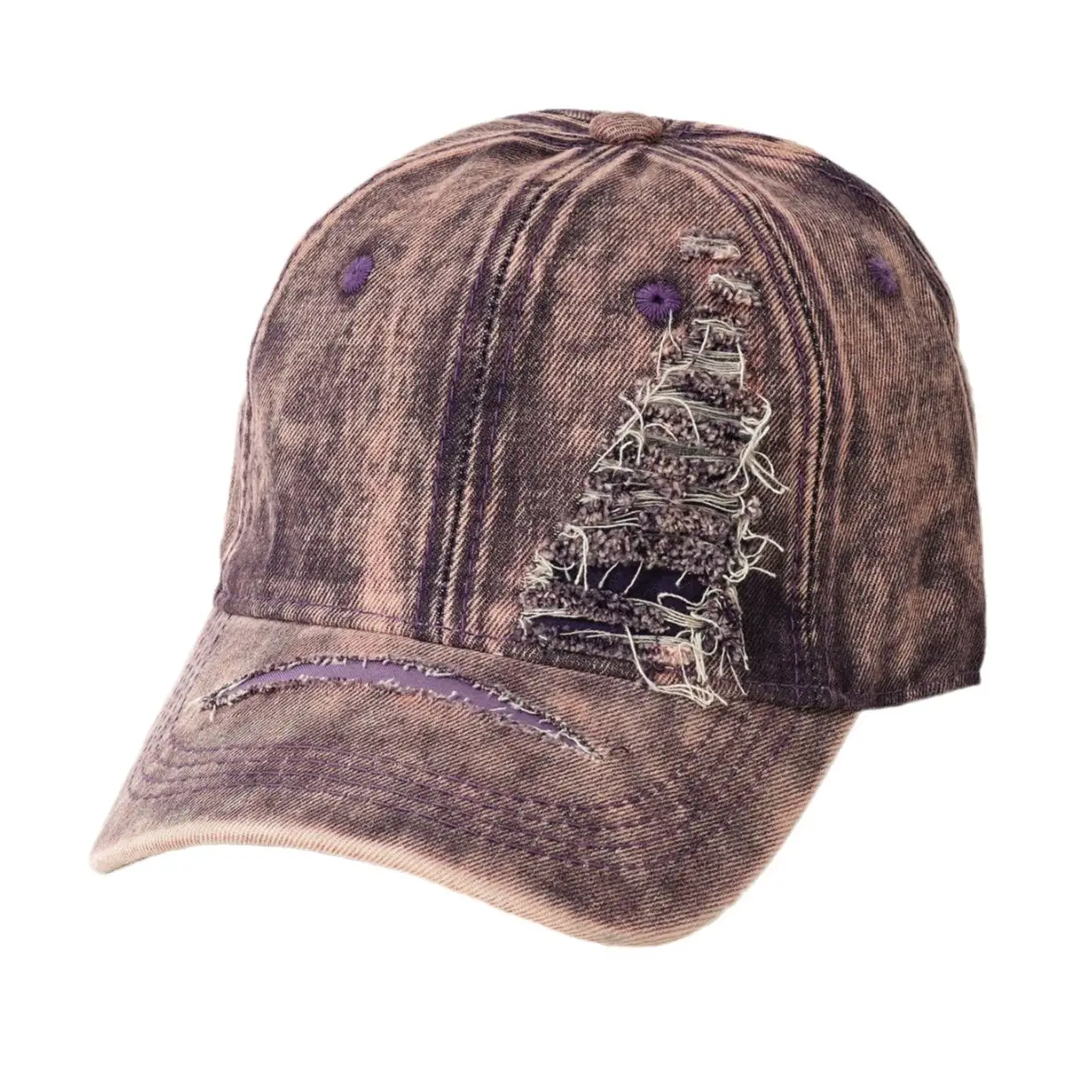 New Men's Green Wash Denim Baseball Cap - Image 12