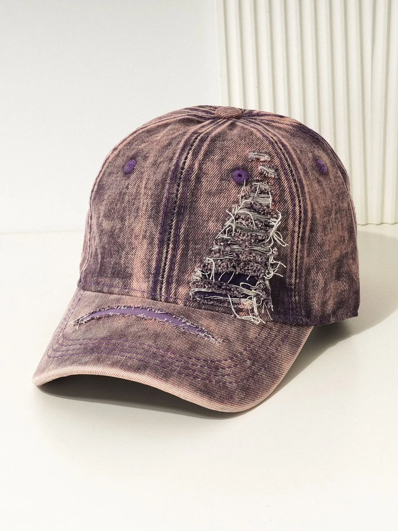New Men's Green Wash Denim Baseball Cap - Image 3