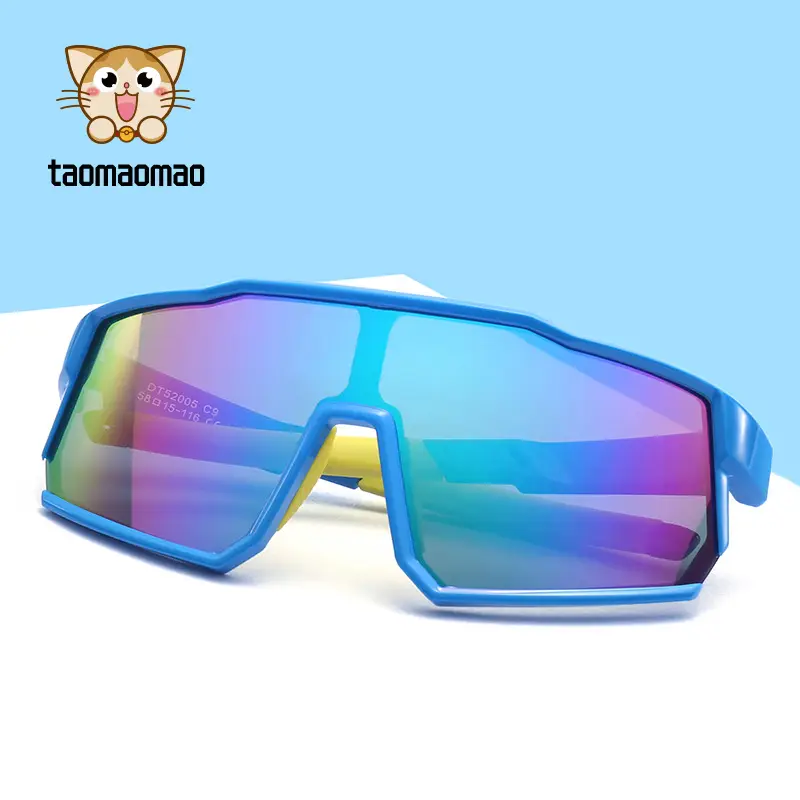 Polarized Kids Sunglasses Blue Rainbow Mirror - Image 10