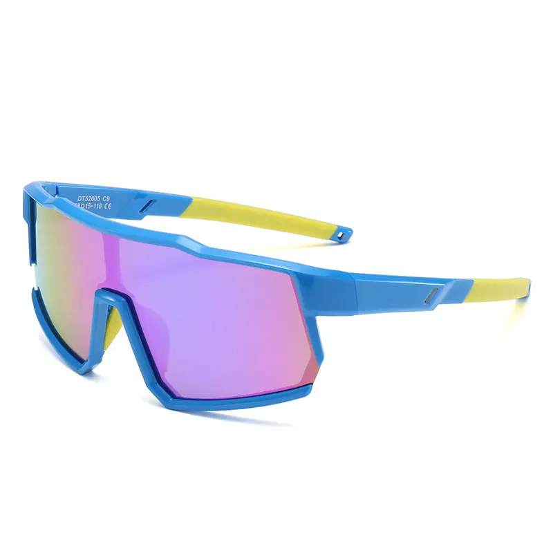 Polarized Kids Sunglasses Blue Rainbow Mirror - Image 13