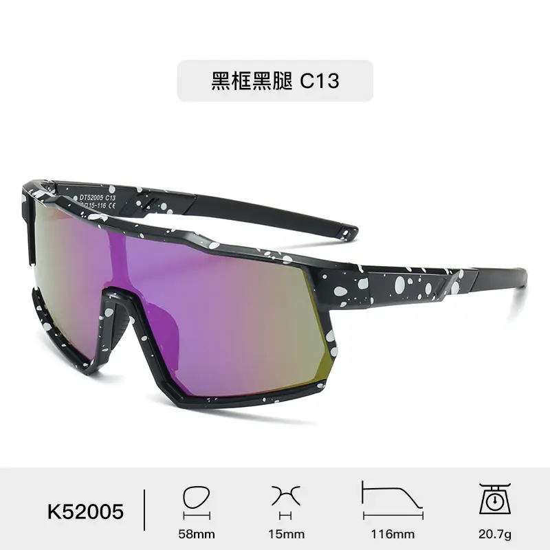 Polarized Kids Sunglasses Blue Rainbow Mirror - Image 5