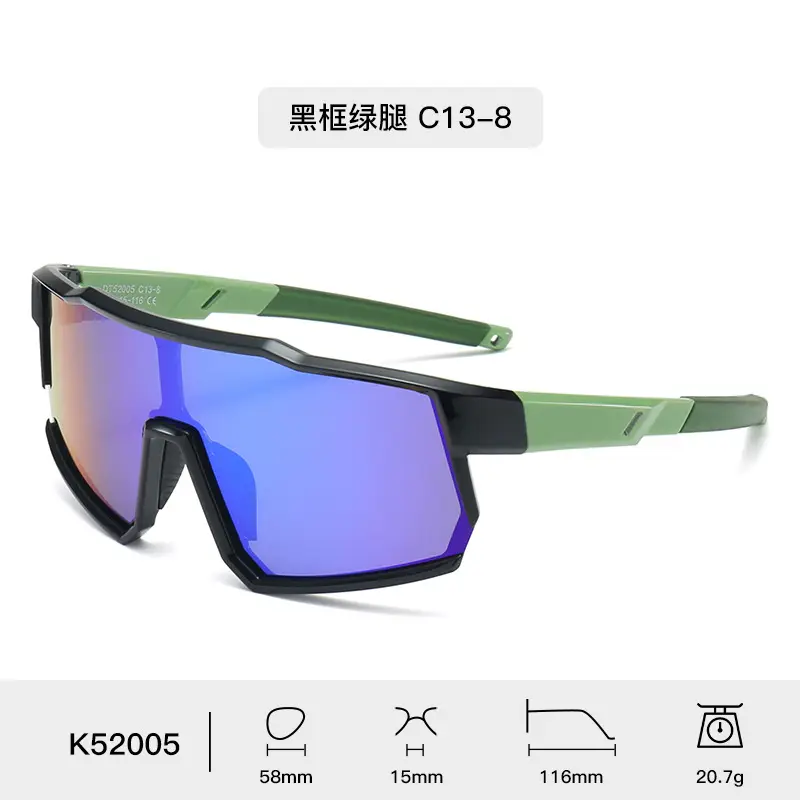 Polarized Kids Sunglasses Blue Rainbow Mirror - Image 7