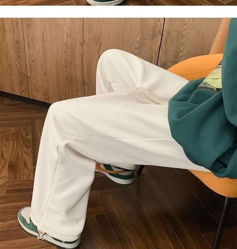 Men's Extra Thick Velvet Lumbering Pants Green White — feature 13