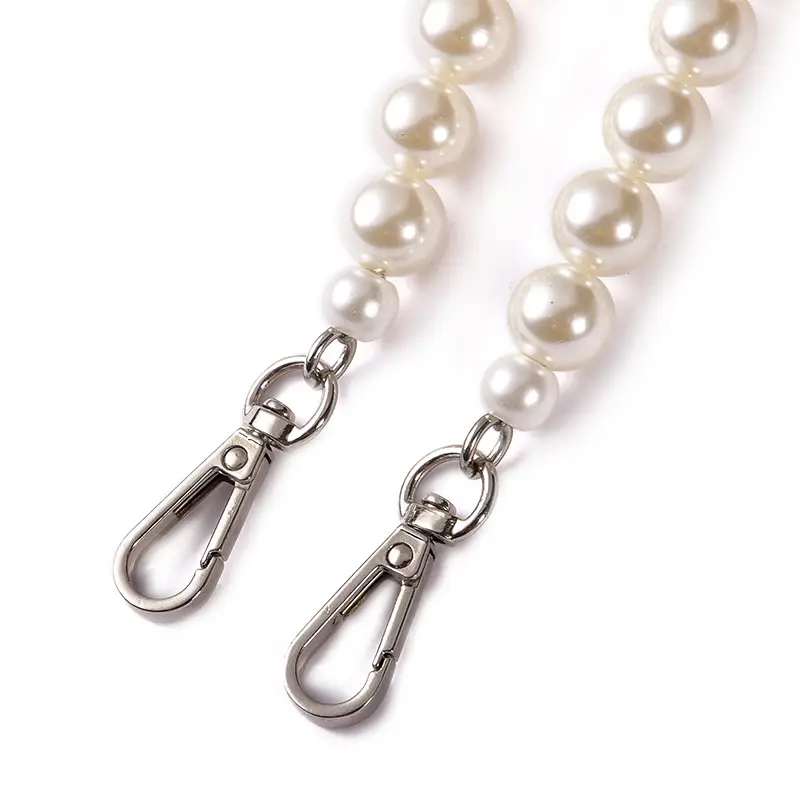 Pearl White Chain Strap Bag for Women