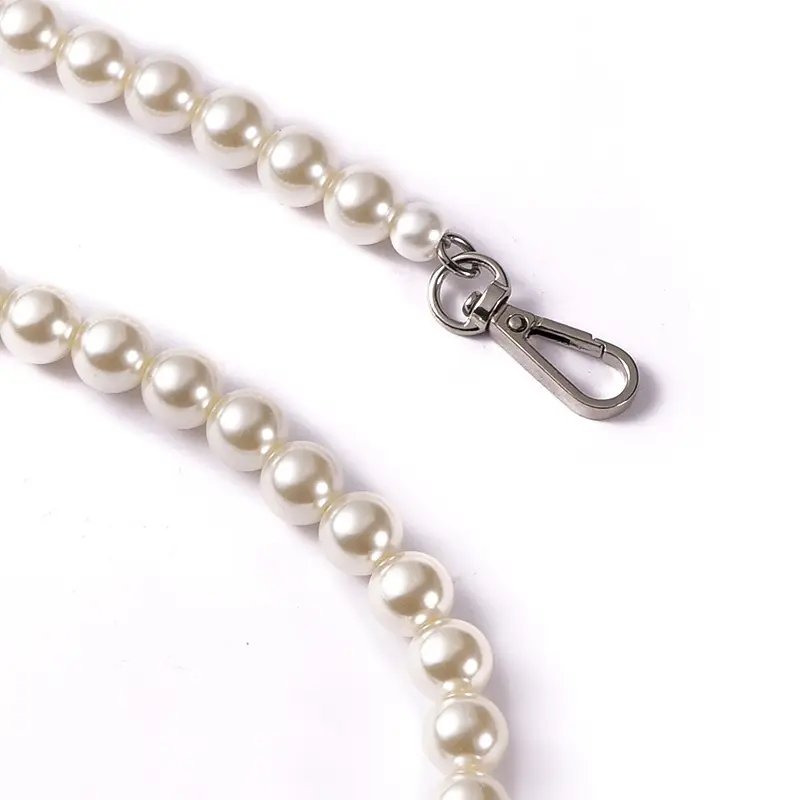 Pearl White Chain Strap Bag for Women