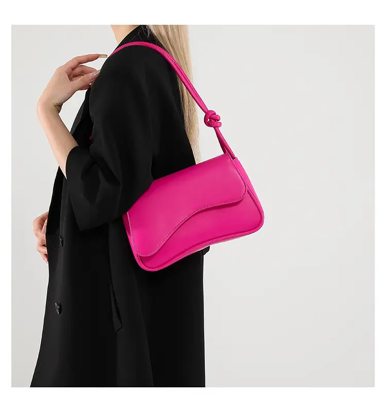 2024 Fashion Flip Bag Magnetic Buckle Small Square Shoulder Crossbody — feature 17
