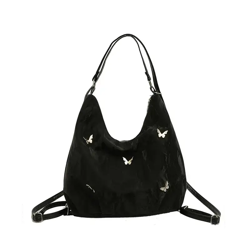 Light Blue Women's Shoulder Crossbody Bag with Bow Accents