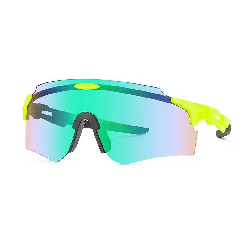 Windproof Polarized Riding Sunglasses Color Changing Yellow Blue