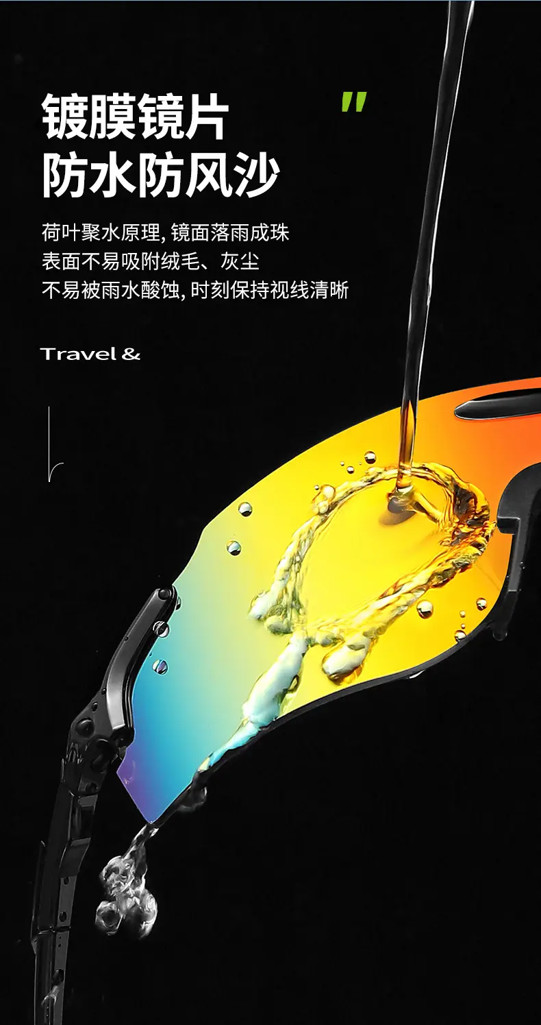 Windproof Polarized Riding Sunglasses Color Changing Yellow Blue — feature 8