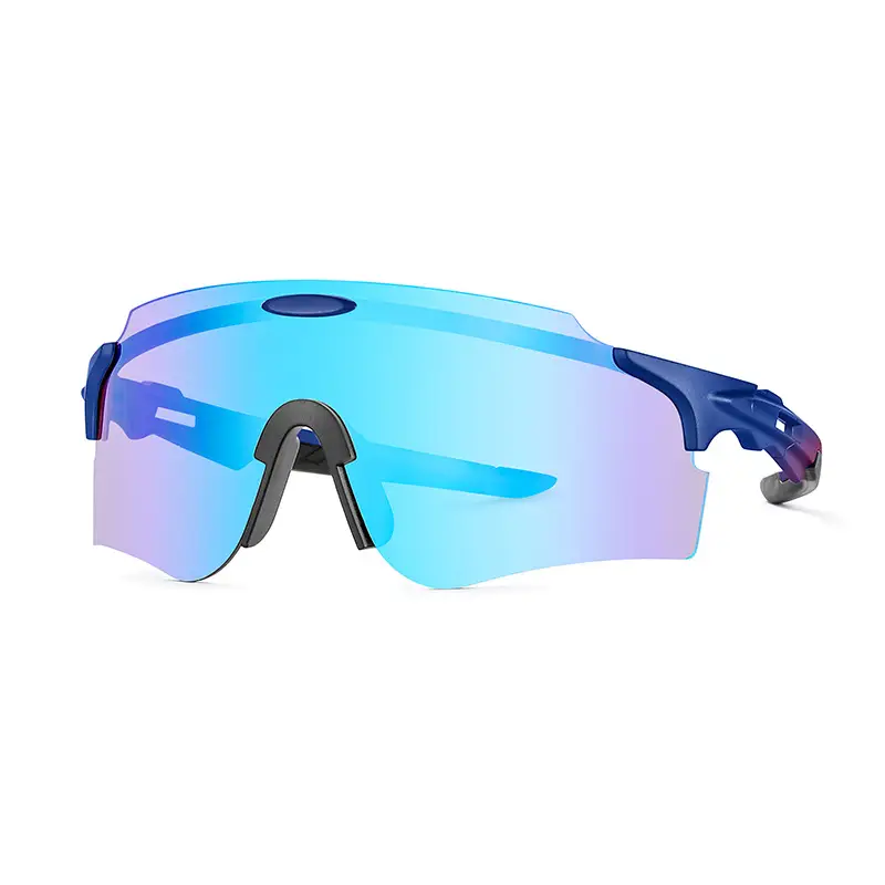 Windproof Polarized Riding Sunglasses Color Changing Yellow Blue
