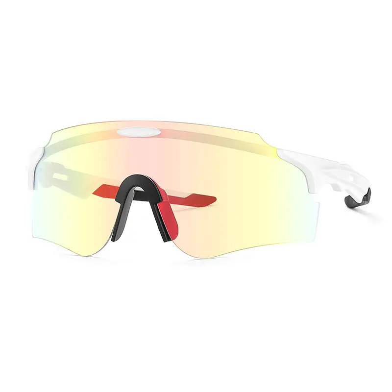 Windproof Polarized Riding Sunglasses Color Changing Yellow Blue