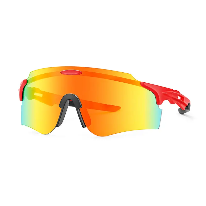 Windproof Polarized Riding Sunglasses Color Changing Yellow Blue