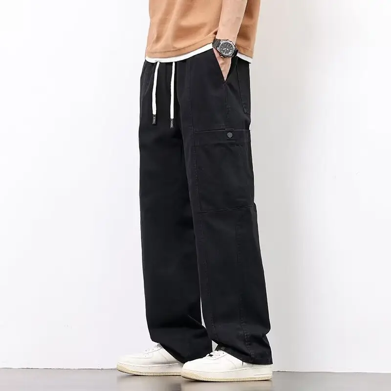 American Style Wide Leg Pants for Men Spring Autumn Loose Trendy - Image 10