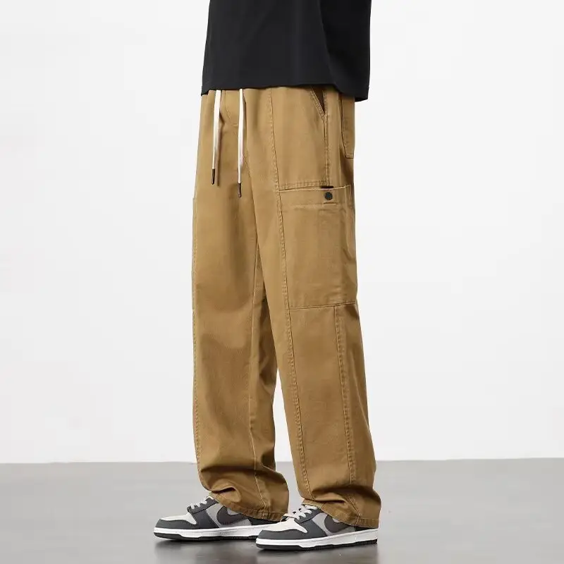 American Style Wide Leg Pants for Men Spring Autumn Loose Trendy - Image 4