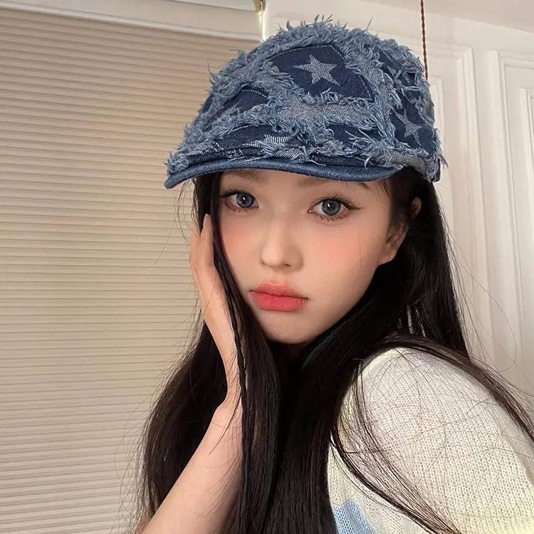 Vintage Duckbill Cap for Women Washed Distressed Y2K - Image 6