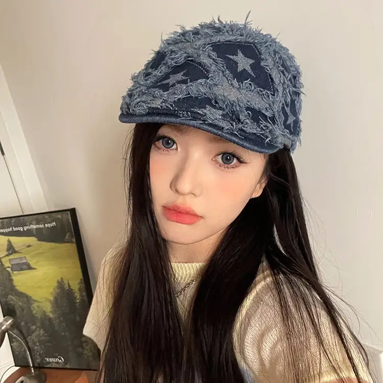 Vintage Duckbill Cap for Women Washed Distressed Y2K - Image 9