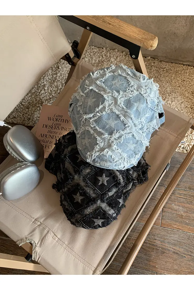Vintage Duckbill Cap for Women Washed Distressed Y2K — feature 14