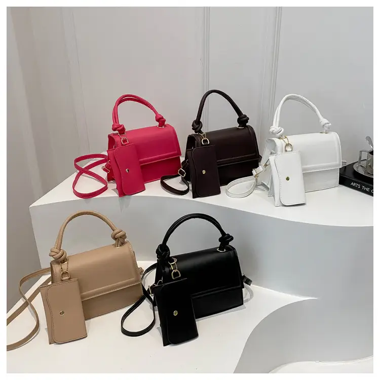 Women's 2-Piece Tan Shoulder Crossbody Bag Set - Image 6
