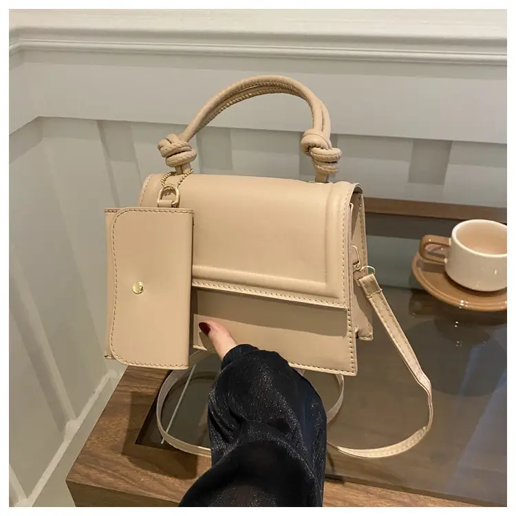 Women's 2-Piece Tan Shoulder Crossbody Bag Set - Image 5