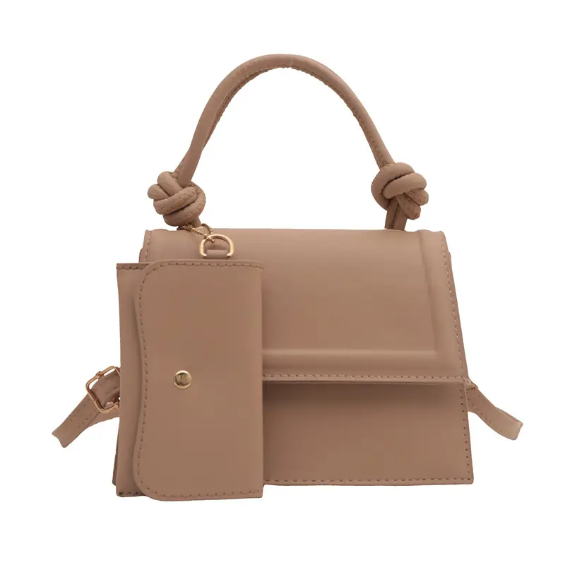 Women's 2-Piece Tan Shoulder Crossbody Bag Set - Image 9