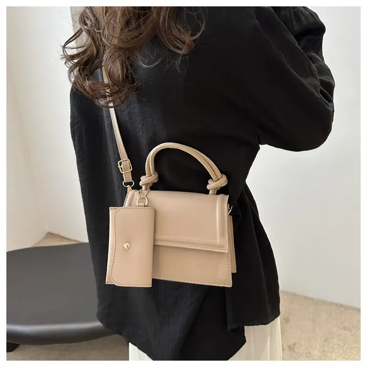Women's 2-Piece Tan Shoulder Crossbody Bag Set — feature 15