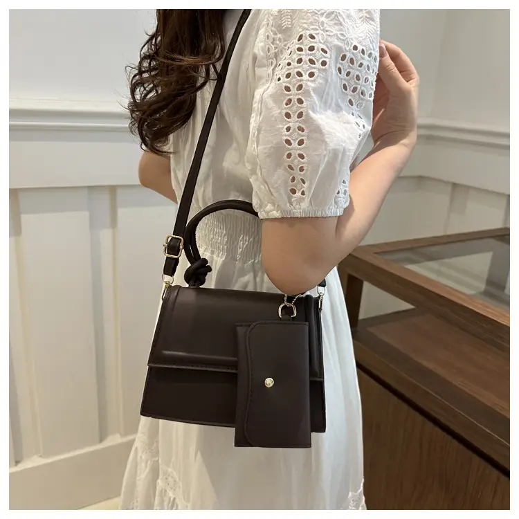 Women's 2-Piece Tan Shoulder Crossbody Bag Set — feature 17
