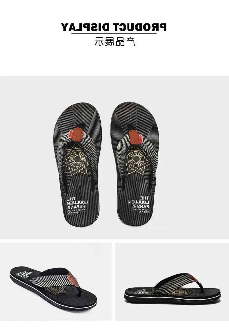 Fujian Factory New Beach Flip-Flops Men's Summer Non-Slip Clip Casual Sandals Outfit Trendy Thick Bottom Men — feature 8