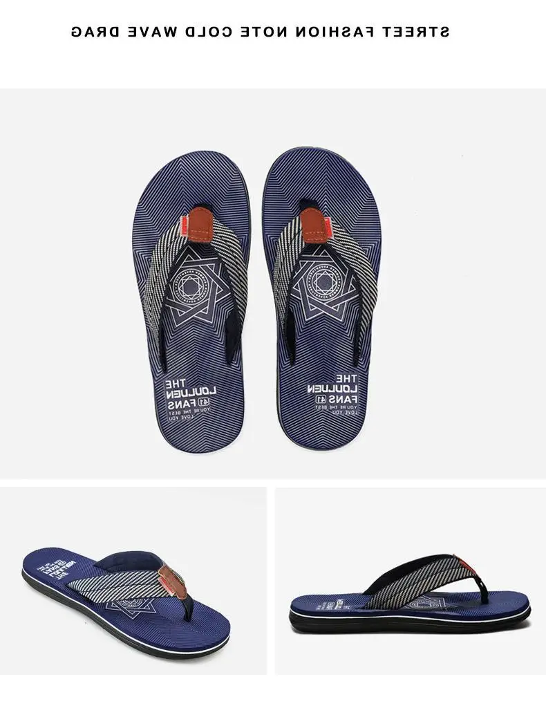 Fujian Factory New Beach Flip-Flops Men's Summer Non-Slip Clip Casual Sandals Outfit Trendy Thick Bottom Men — feature 9