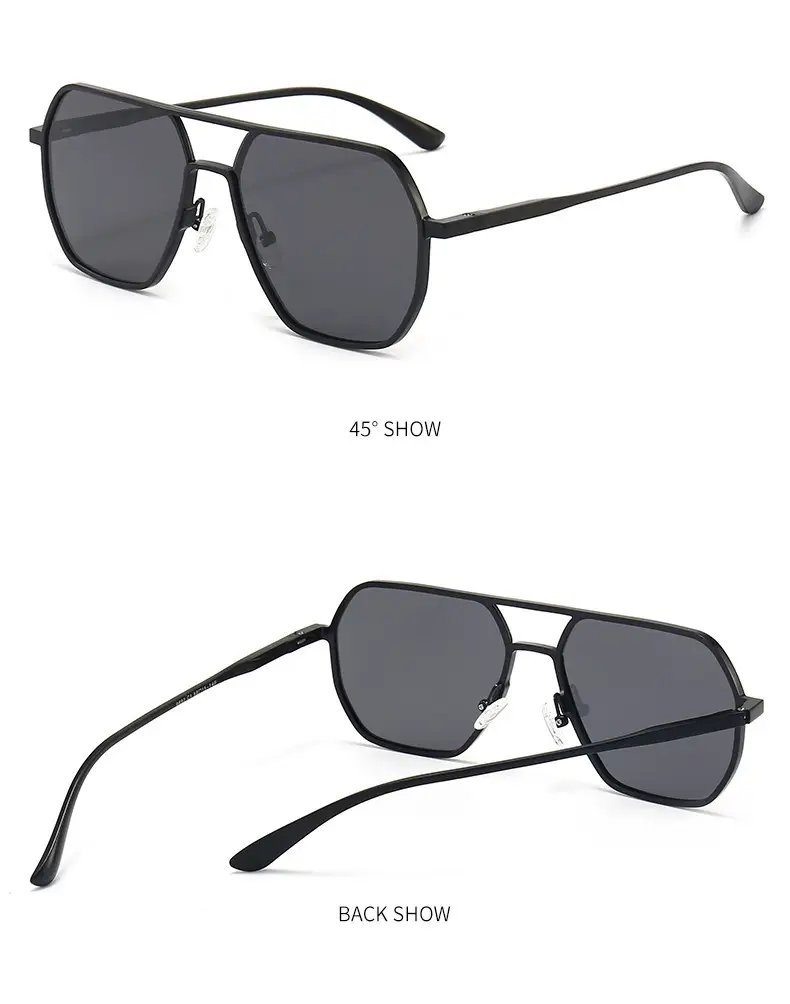 Aluminum Polarized Sunglasses Day Night Dual Use — feature 11