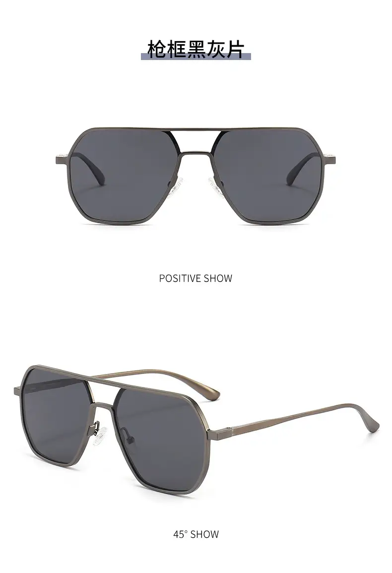 Aluminum Polarized Sunglasses Day Night Dual Use — feature 12