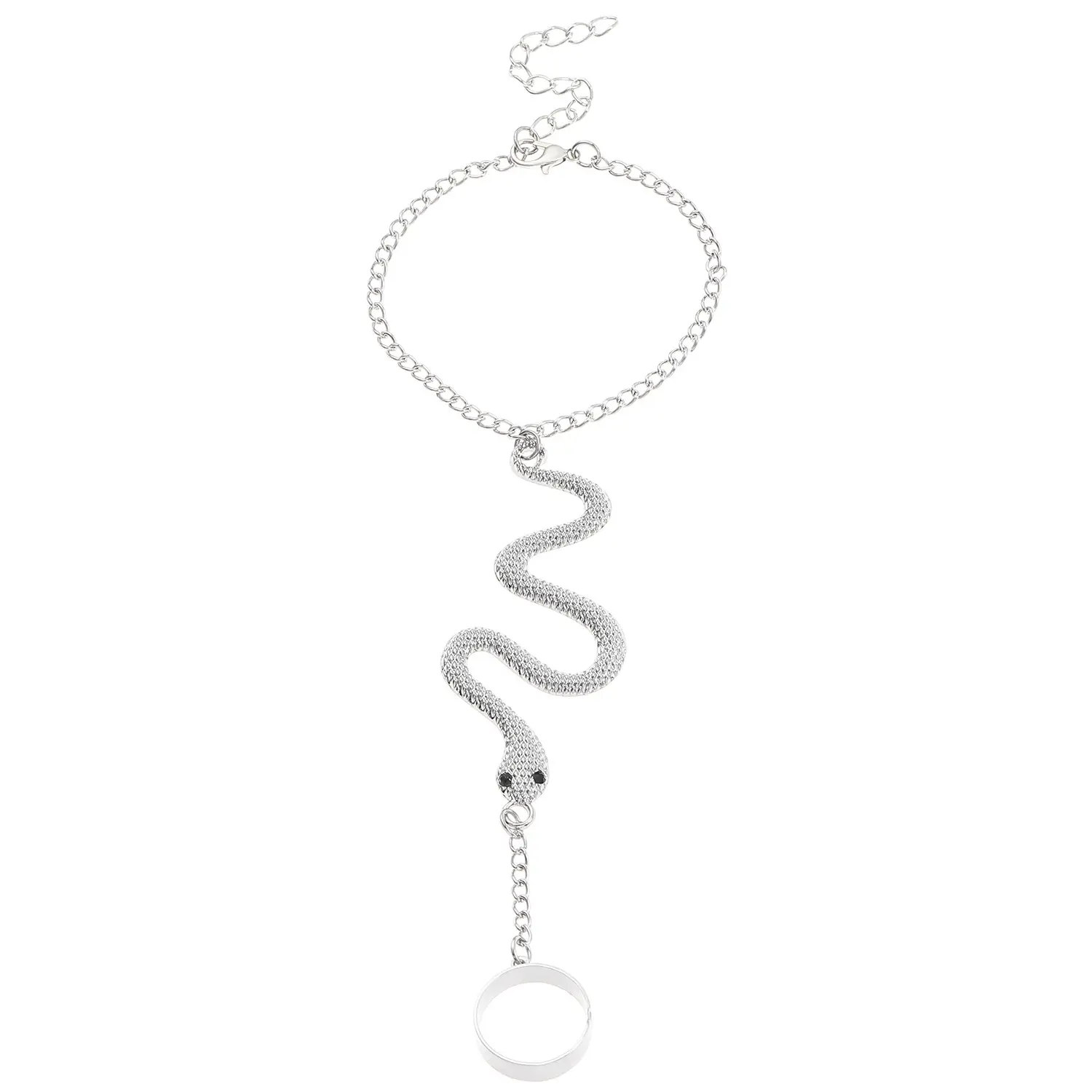 Golden Snake Spider Chain Ring Bracelet for Women — feature 13