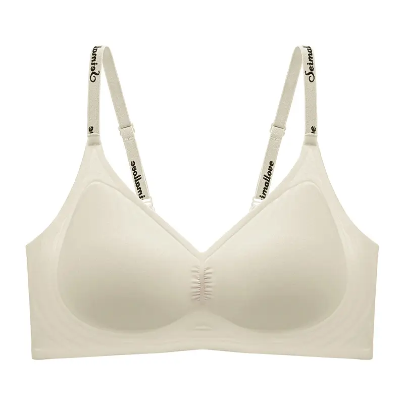 Seamless Naked Sense Underwear Women's Jelly Soft Support Auxilum Anti-adjustment Type Sagging Ultra-soft Thin Bra without Steel Ring