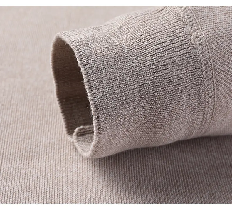 Men Grey Knitted Round Neck Sweater — feature 30