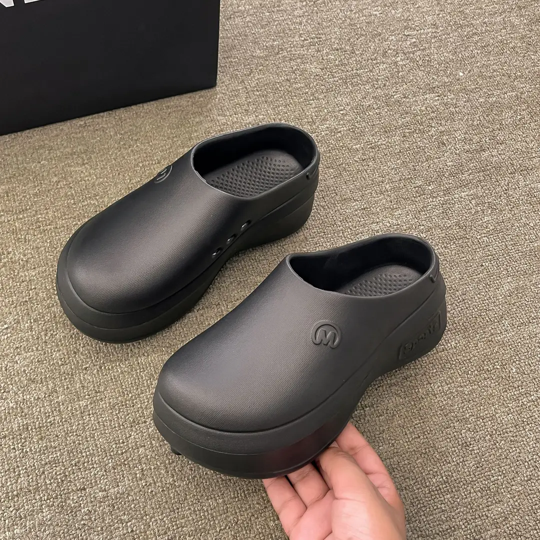 Thick-soled Baotou Half Slippers Women's Outwear Sandals Lightweight Non-slip Increased Waterproof Rain Boots Chef Shoes Ins Hole Shoes — feature 11