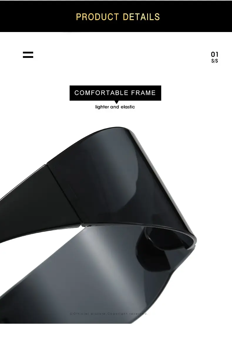 Frameless Sunglasses White Cyber Style Y2K Fashion — feature 4
