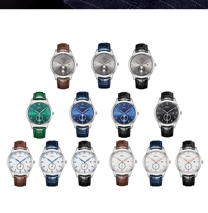 ORSGA Men's Digital Quartz Business Watch Silver Dial — feature 15