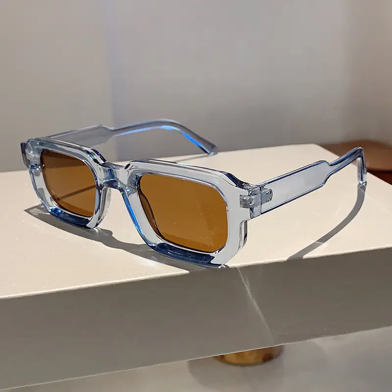Women's Gray Tortoise Shell Sunglasses Square Frame - Image 14