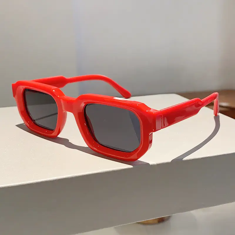 Women's Gray Tortoise Shell Sunglasses Square Frame - Image 15