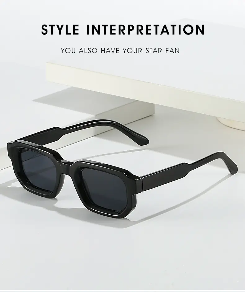 Women's Gray Tortoise Shell Sunglasses Square Frame — feature 10