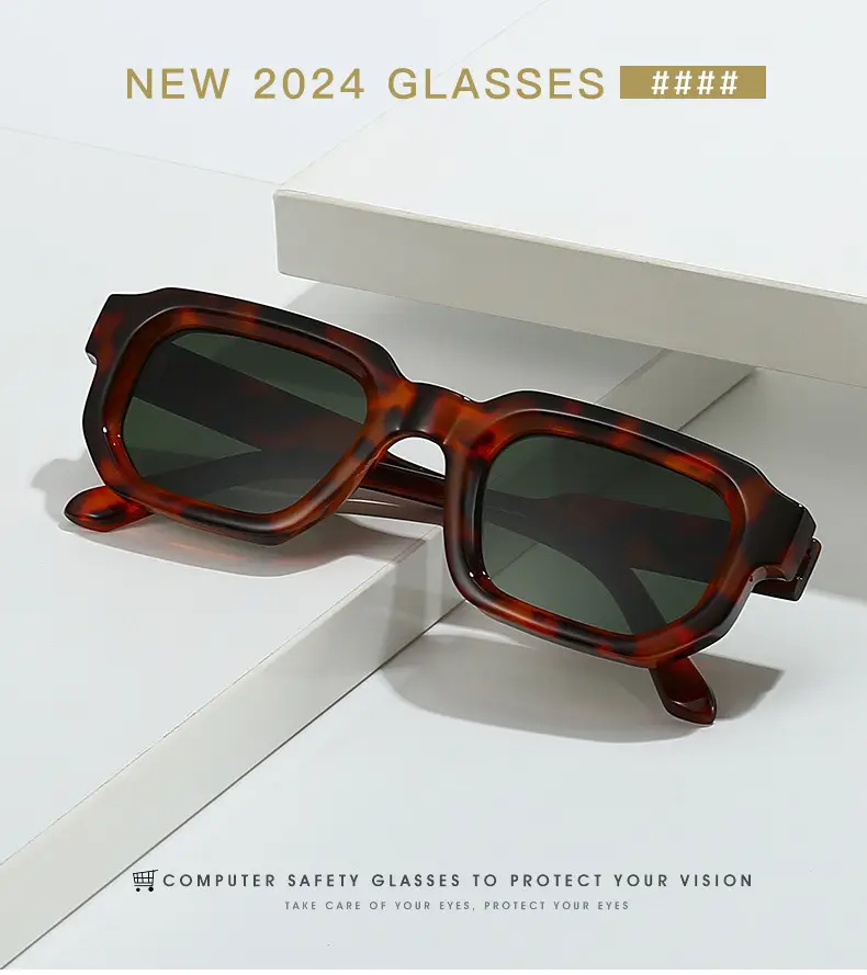 Women's Gray Tortoise Shell Sunglasses Square Frame — feature 11