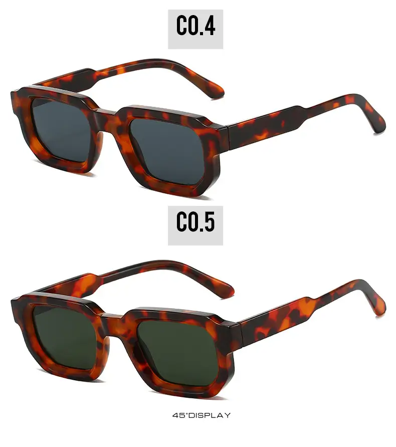 Women's Gray Tortoise Shell Sunglasses Square Frame — feature 21
